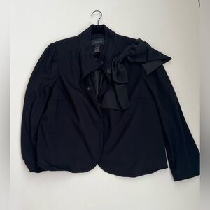 Ann Taylor Black Suit Jacket With Bow.